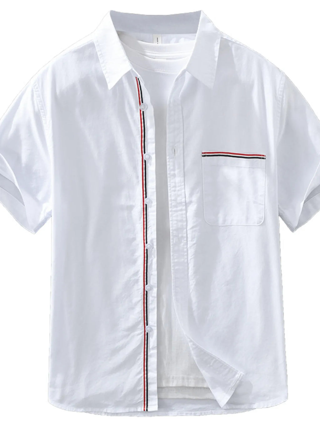 Men's Plus Size Button Up Short Sleeve Shirt