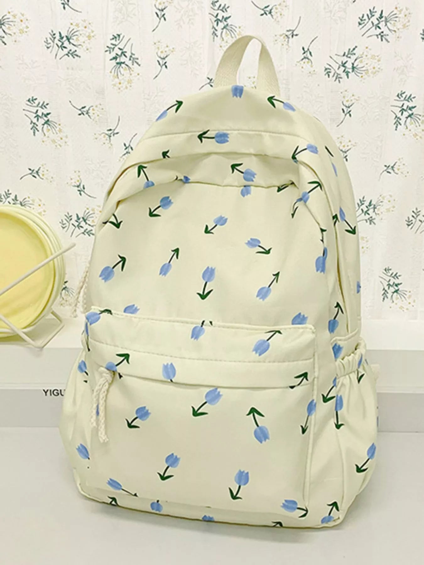 Floral Print Lightweight Backpack Bag
