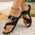 Toe Loop Buckle Sandals