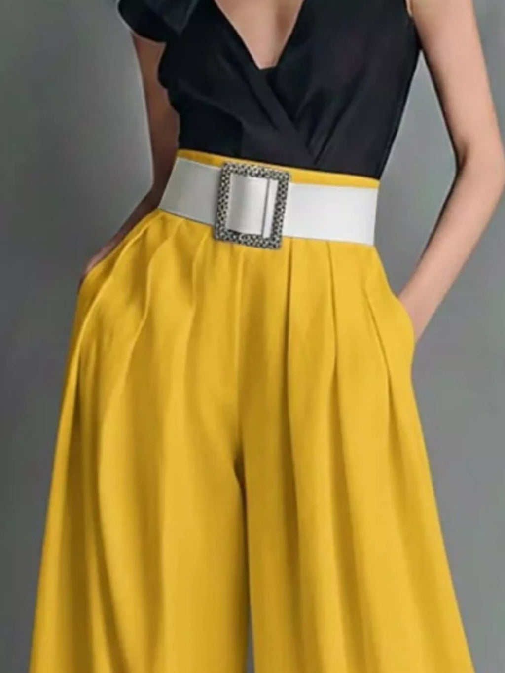 High-Waisted Wide-Leg Pants