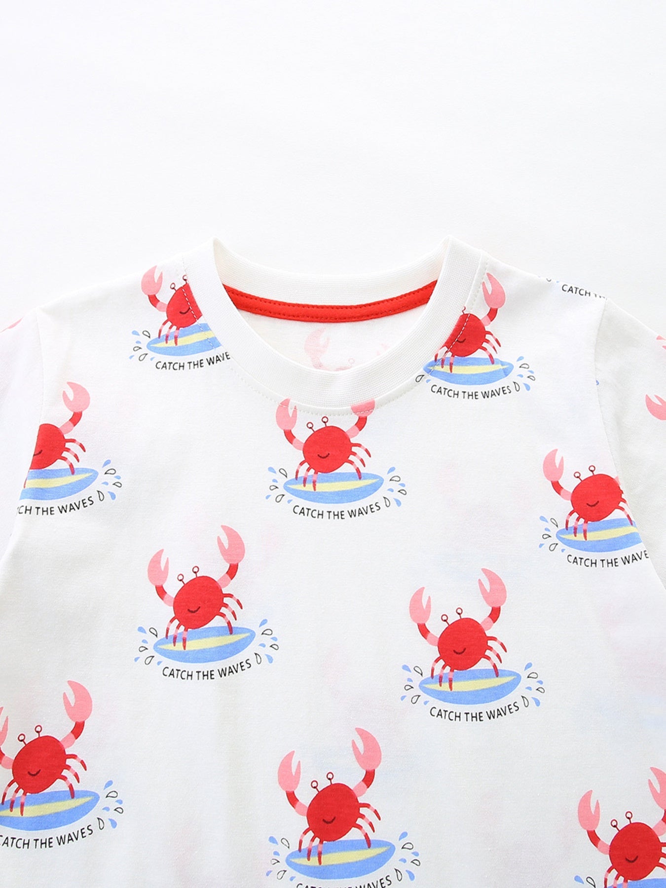 Children's Crab Print T-Shirt & Shorts Set