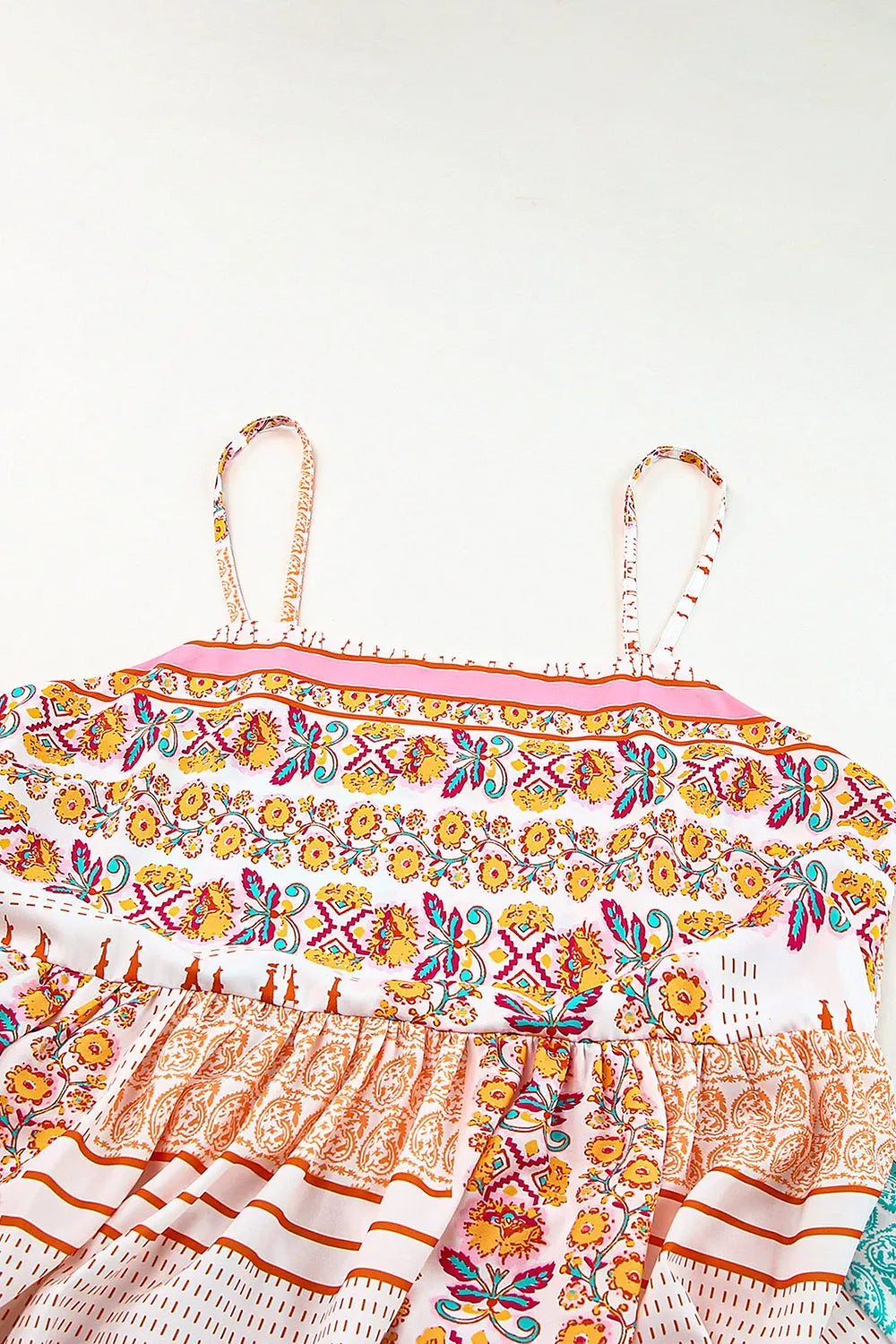 Printed Square Neck Cami Dress