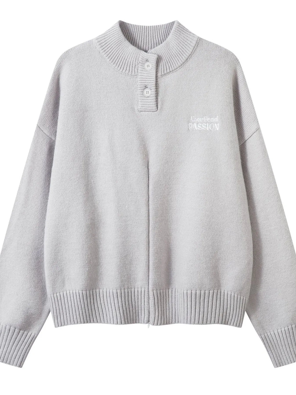 Men's Oversized Quarter-Zip Knit Sweater