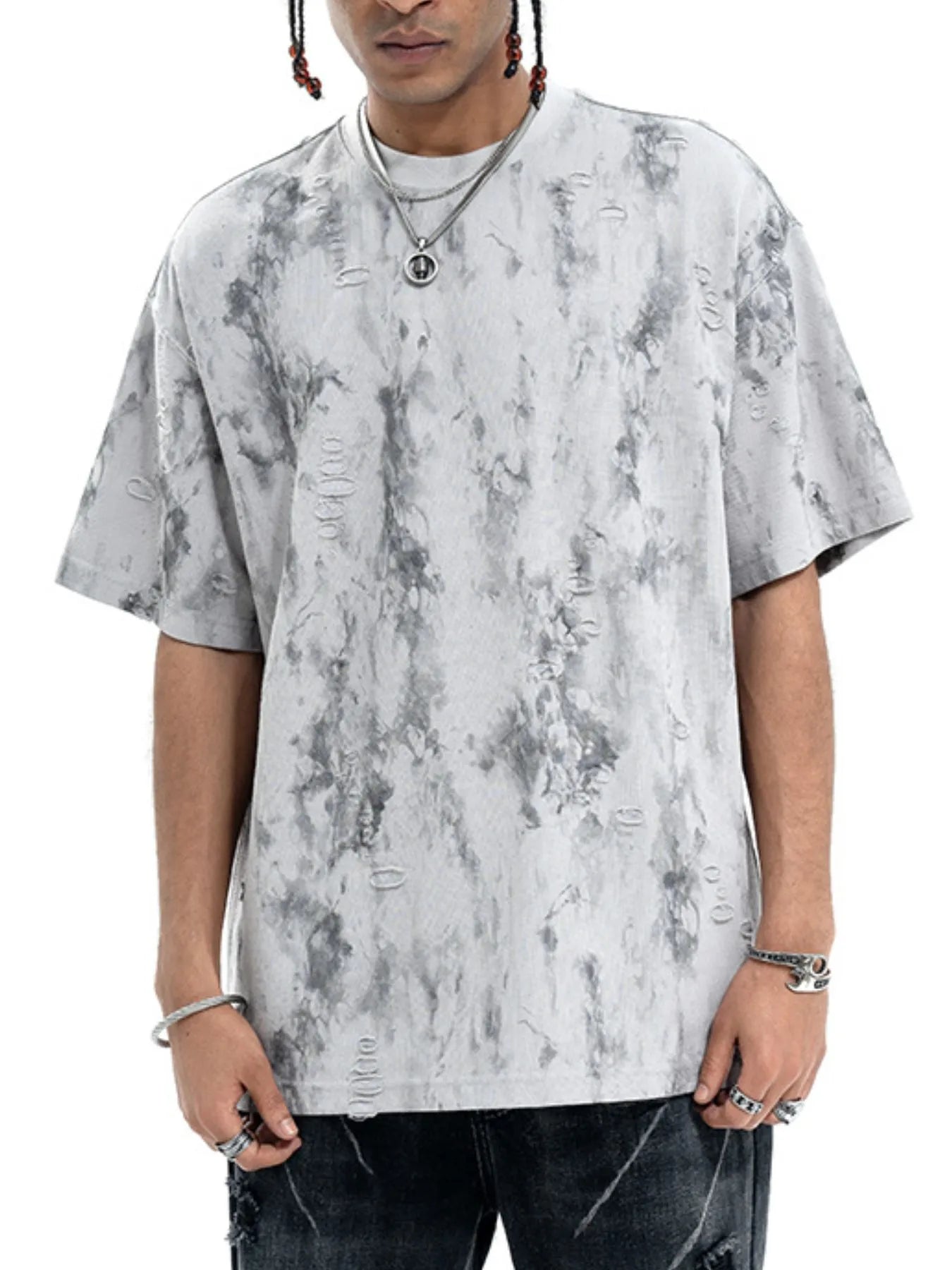 Men's Oversized Tie-Dye Short Sleeve T-Shirt