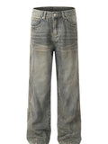 Men's Washed Loose Fit Jeans