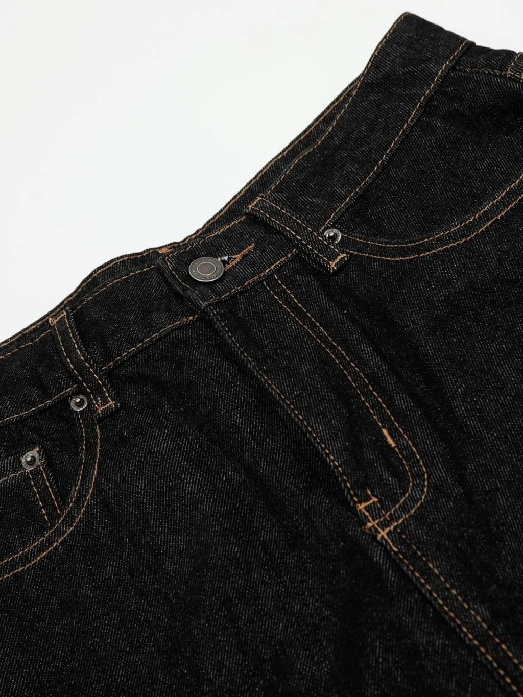 Men's Baggy Denim Shorts with Cuffed Hem