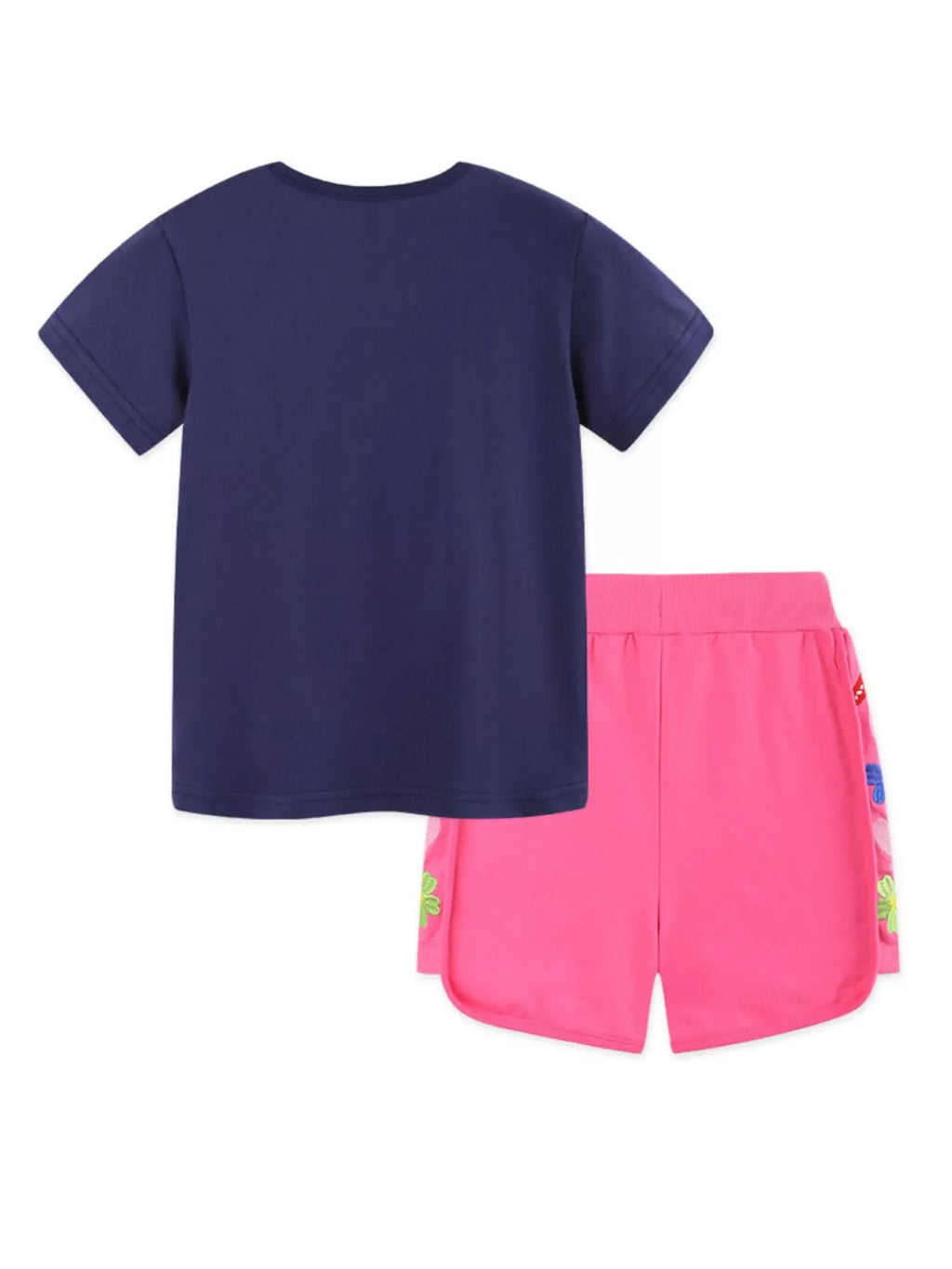 Children's Apple Embroidered T-Shirt & Shorts Set