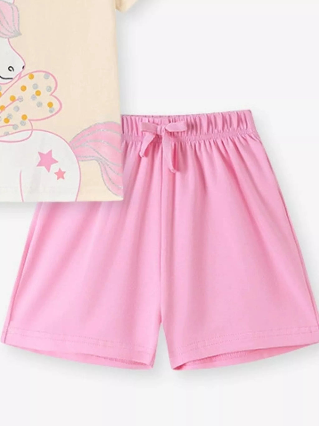 Children's Unicorn Graphic Tee & Shorts Set