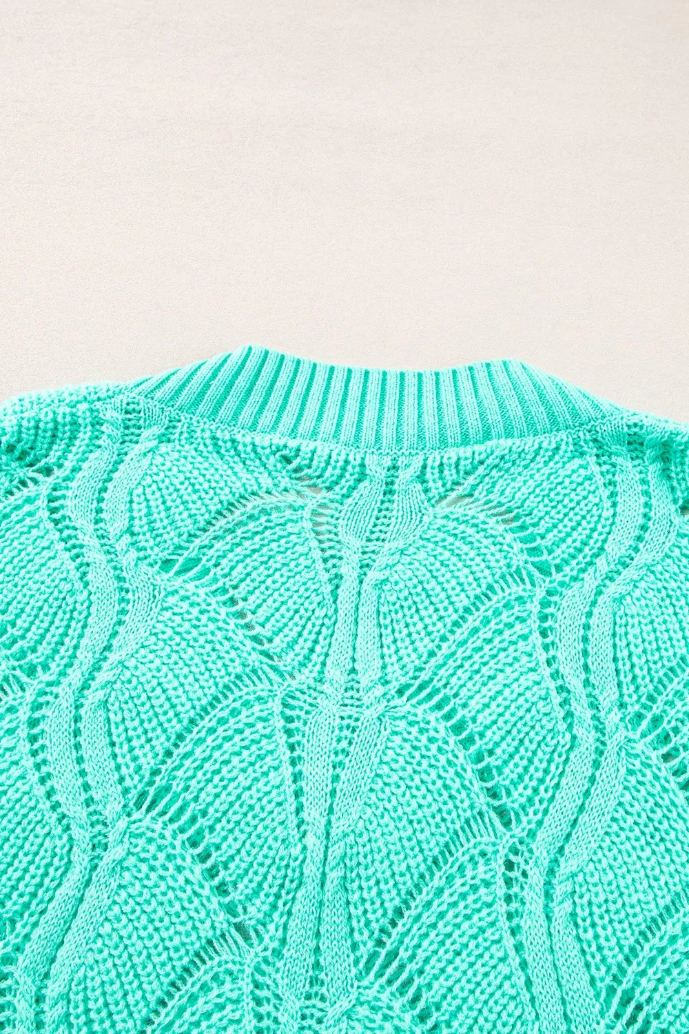 Elegant Texture V-Neck Knit Top