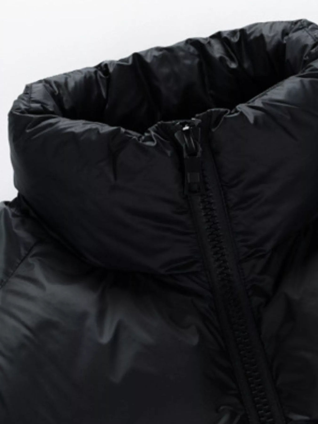 Men's Full Size Stand Collar Quilted Puffer Jacket with Drawstring Hem Plus Size