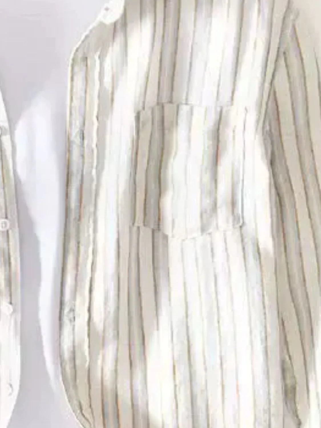 Men's Plus Size Striped Button-Up Shirt