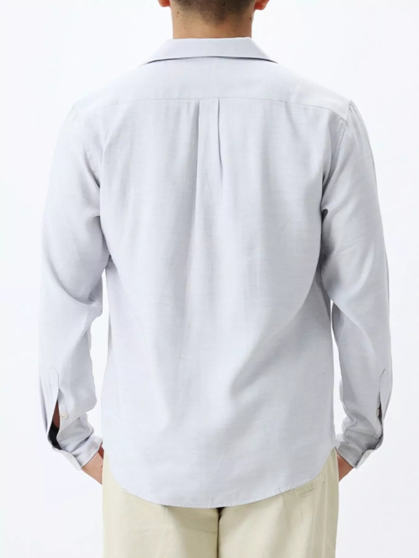 Men's Plus Size Button Up Long Sleeve Shirt