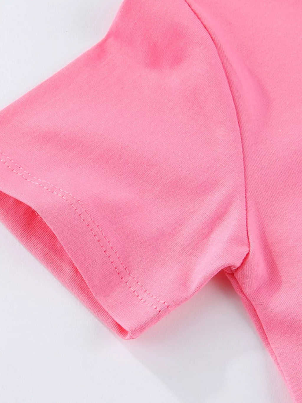 Children's Star Sequin Round Neck Tee