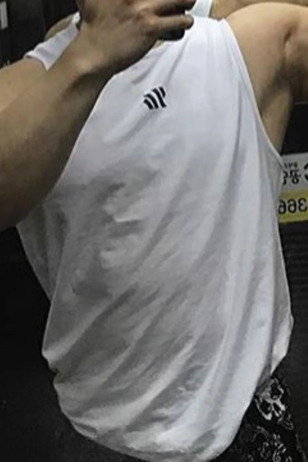 Men's Plus Size Round Neck Breathable Tank