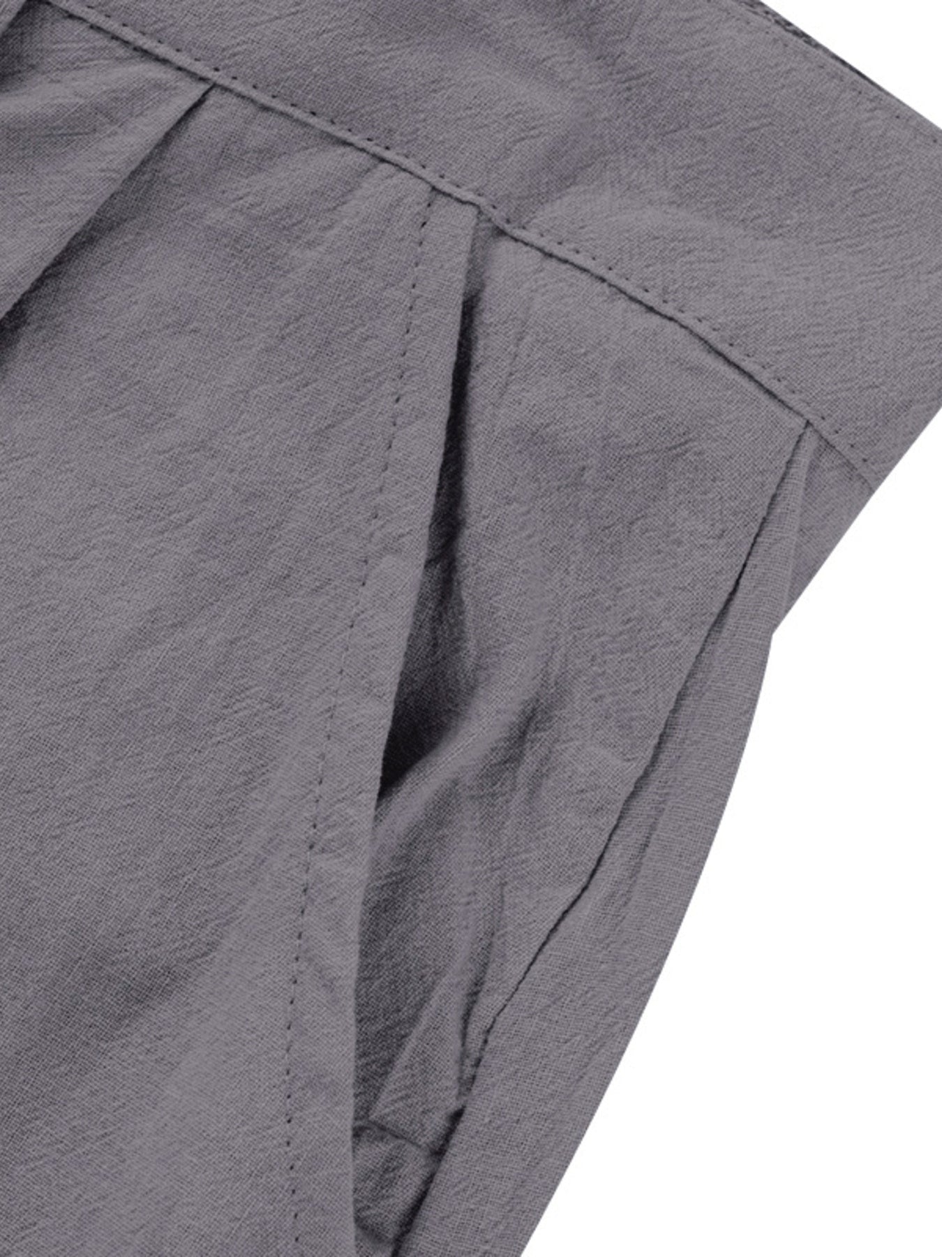 Men's Full Size Relaxed Fit Pleated Pants Plus Size