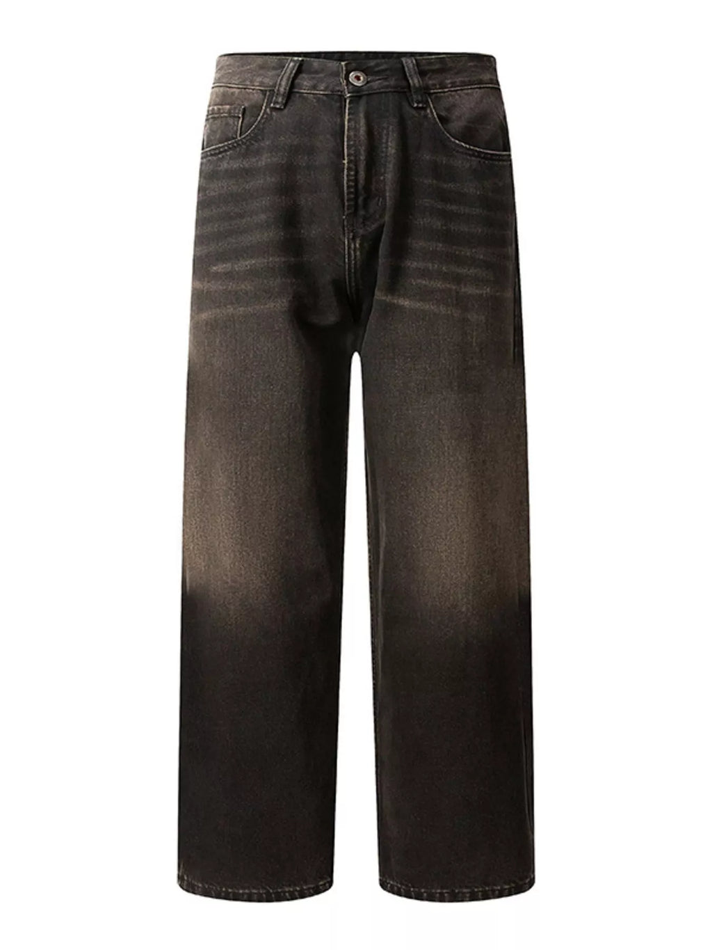 Men's Wash Wide Leg Jeans