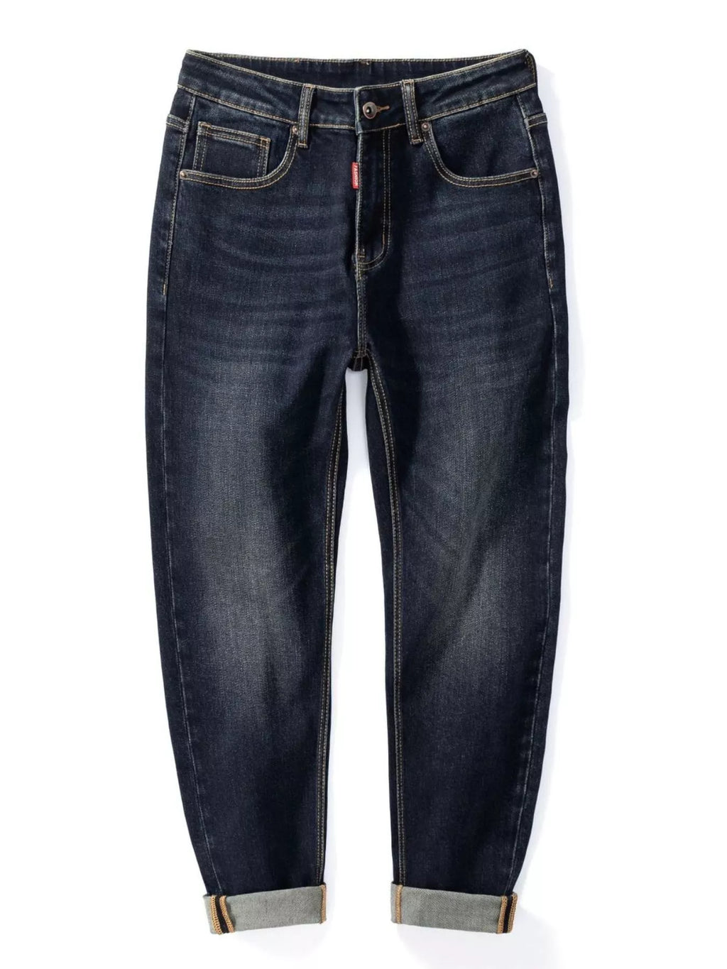 Men's Straight Leg Washed Jeans