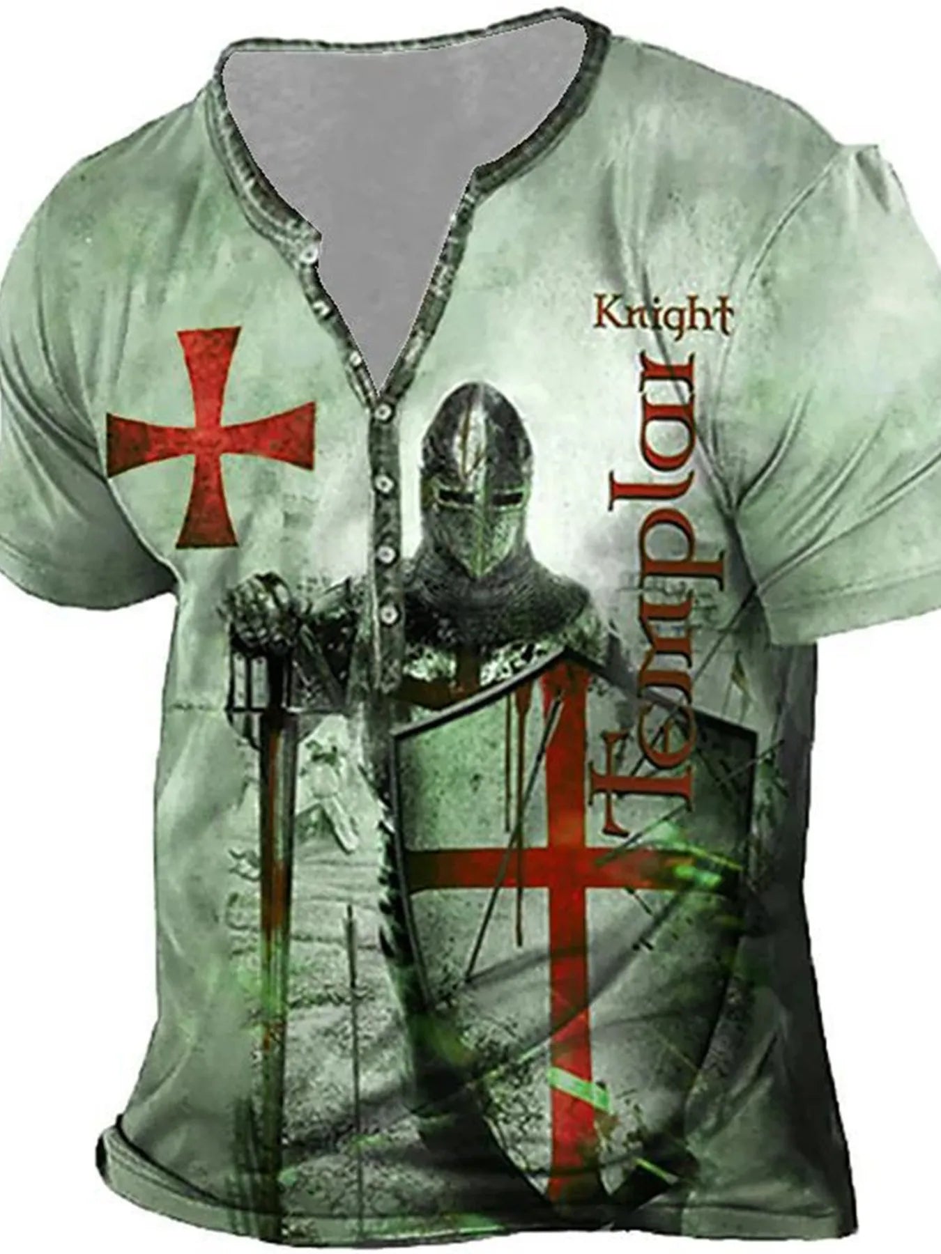 Men's Full Size Printed Short Sleeve T-Shirt Plus Size