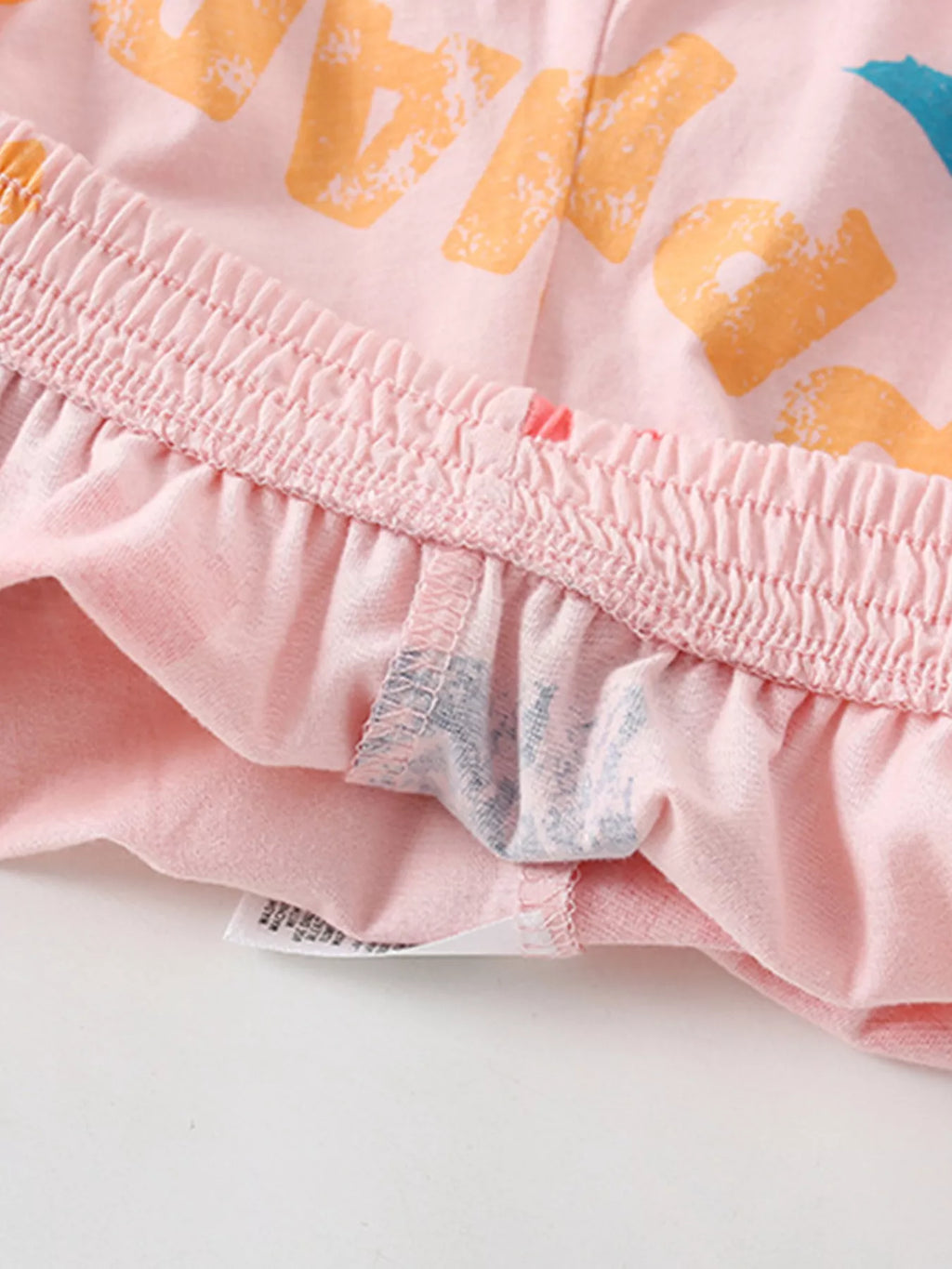Children's Happy Print Top and Shorts Set