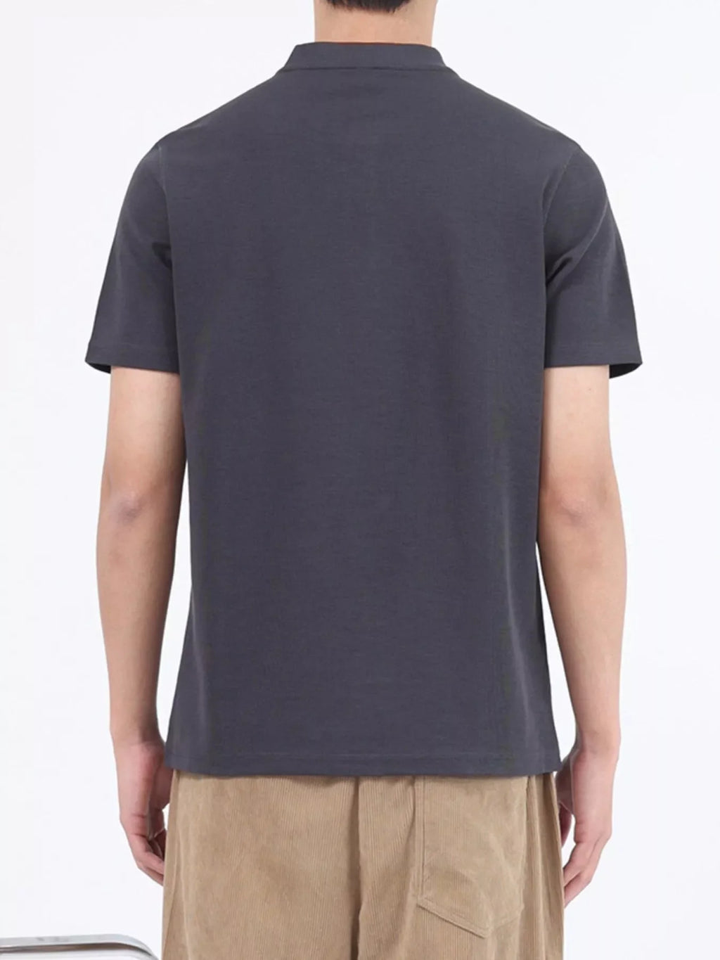 Men's Plus Size Casual Button Detail Short Sleeve T-Shirt