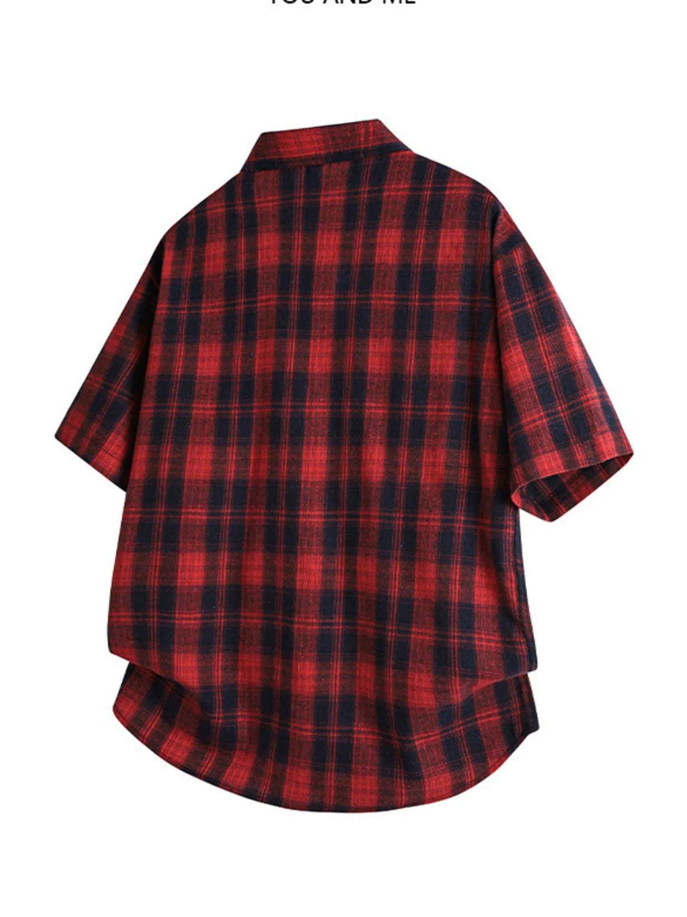 Men's Plus Size Plaid Button Up Casual Shirt