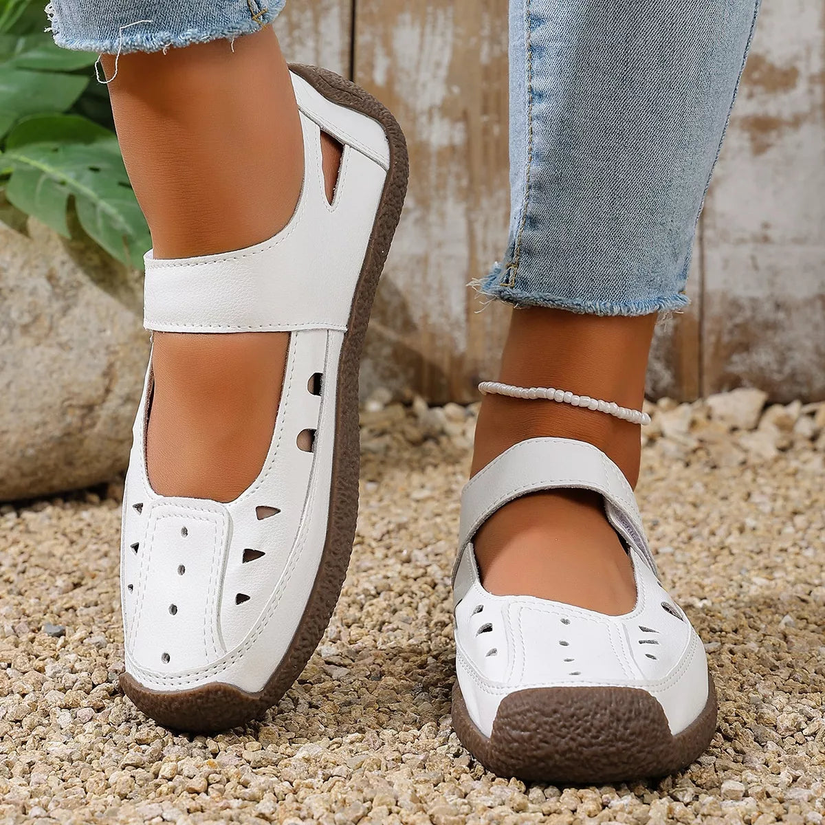 Round Toe Platform Slip-Ons