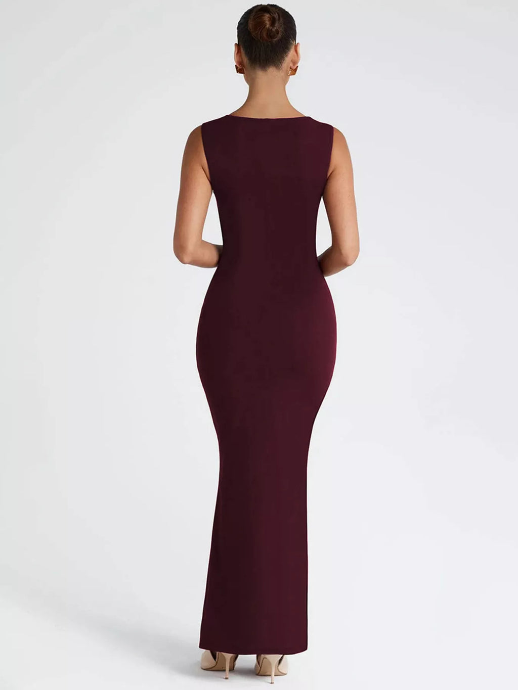 Square Neck Sleeveless Maxi Dress