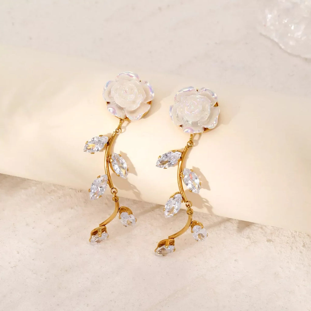 Flower Drop Earrings