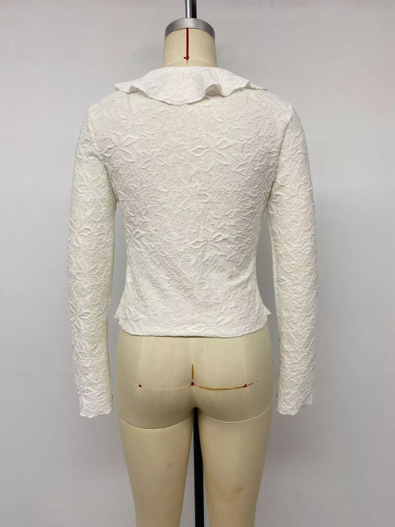 Ruffled Long-Sleeve T-Shirt
