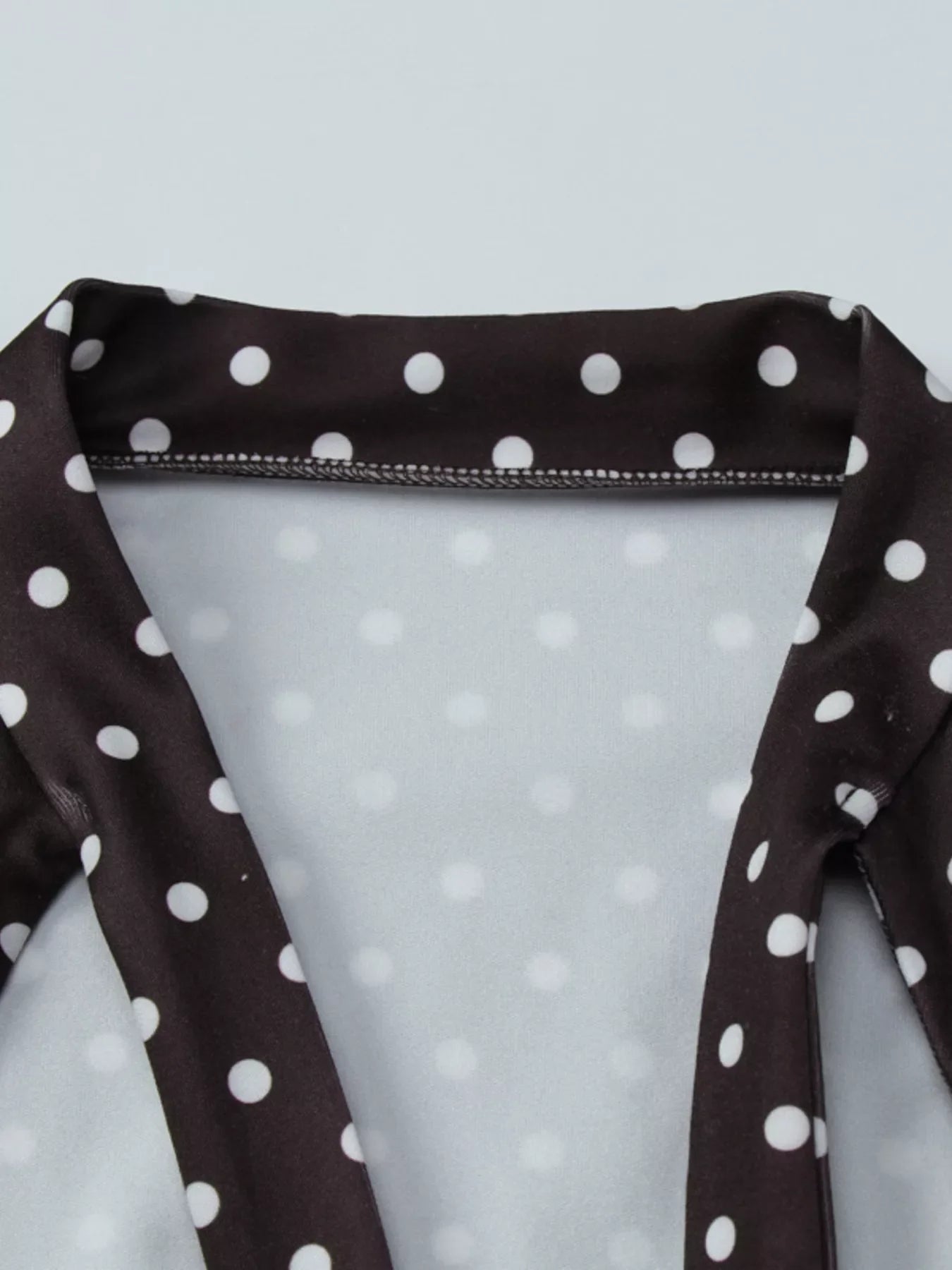 Polka Dot Cut-Out Front Mini Dress