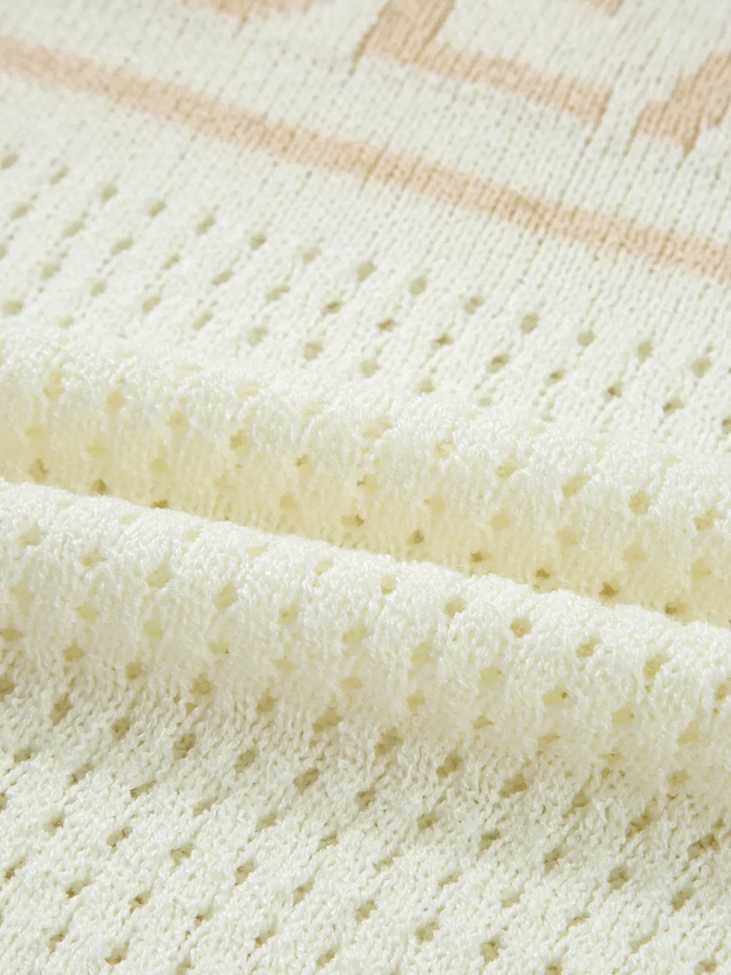 BEACH Hollow Out Knitted Lightweight Dolman Sweater