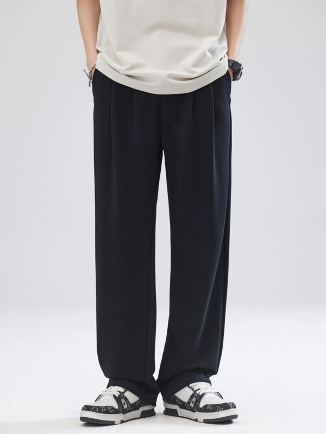 Men's Full Size Casual Loose-Fit Pants Plus Size