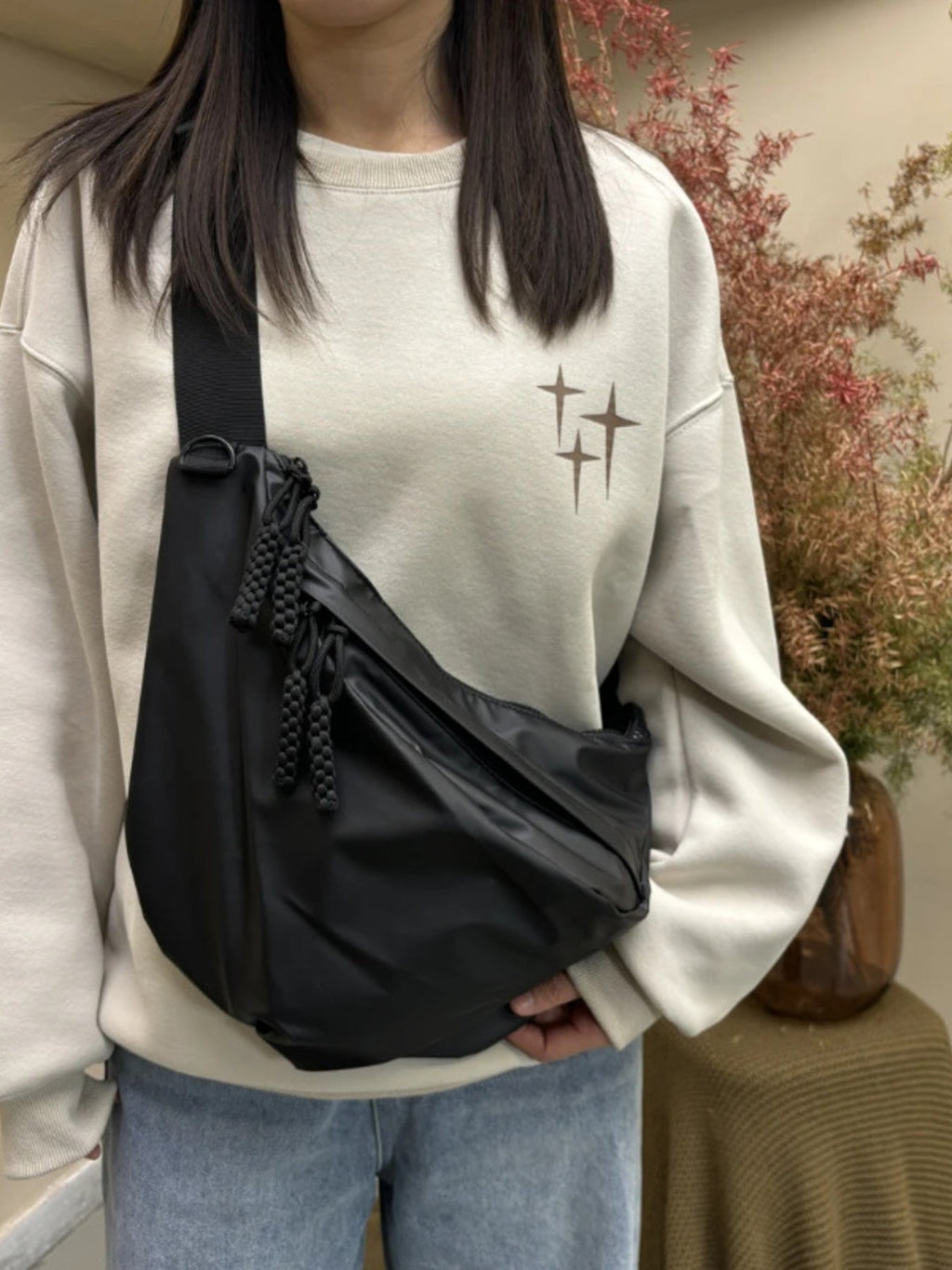 Casual Lightweight Nylon Crossbody Bag