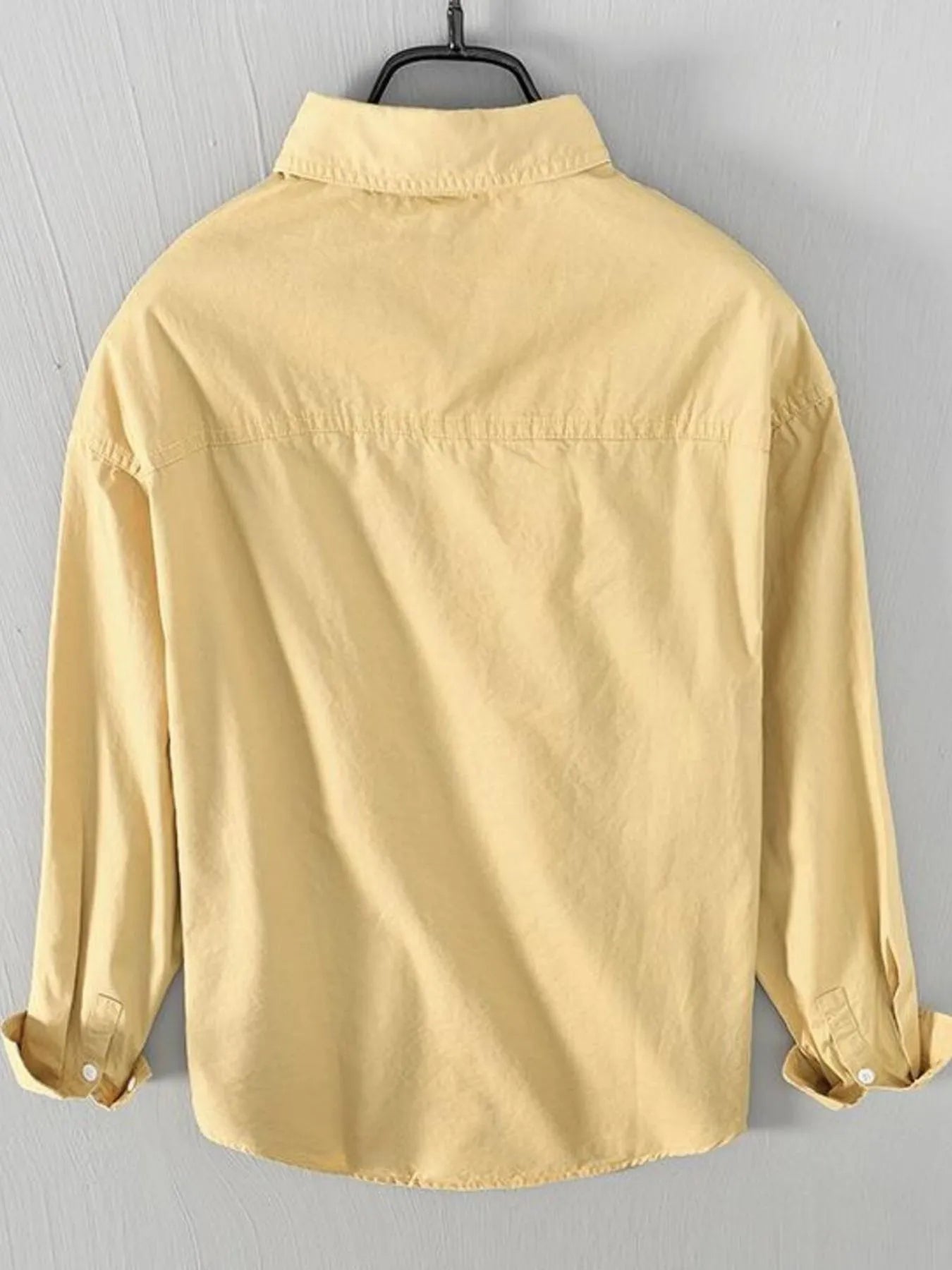 Men's Plus Size Button Up Long Sleeve Shirt