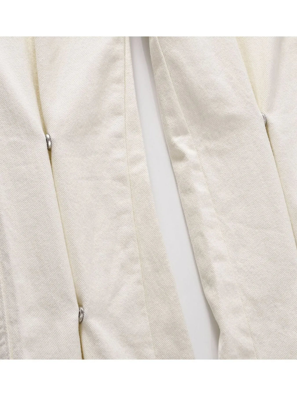 Men's Slim Straight Jeans with Snap Detail