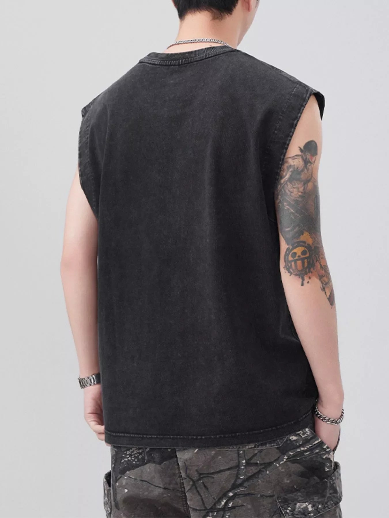Men's Plus Size Round Neck Tank