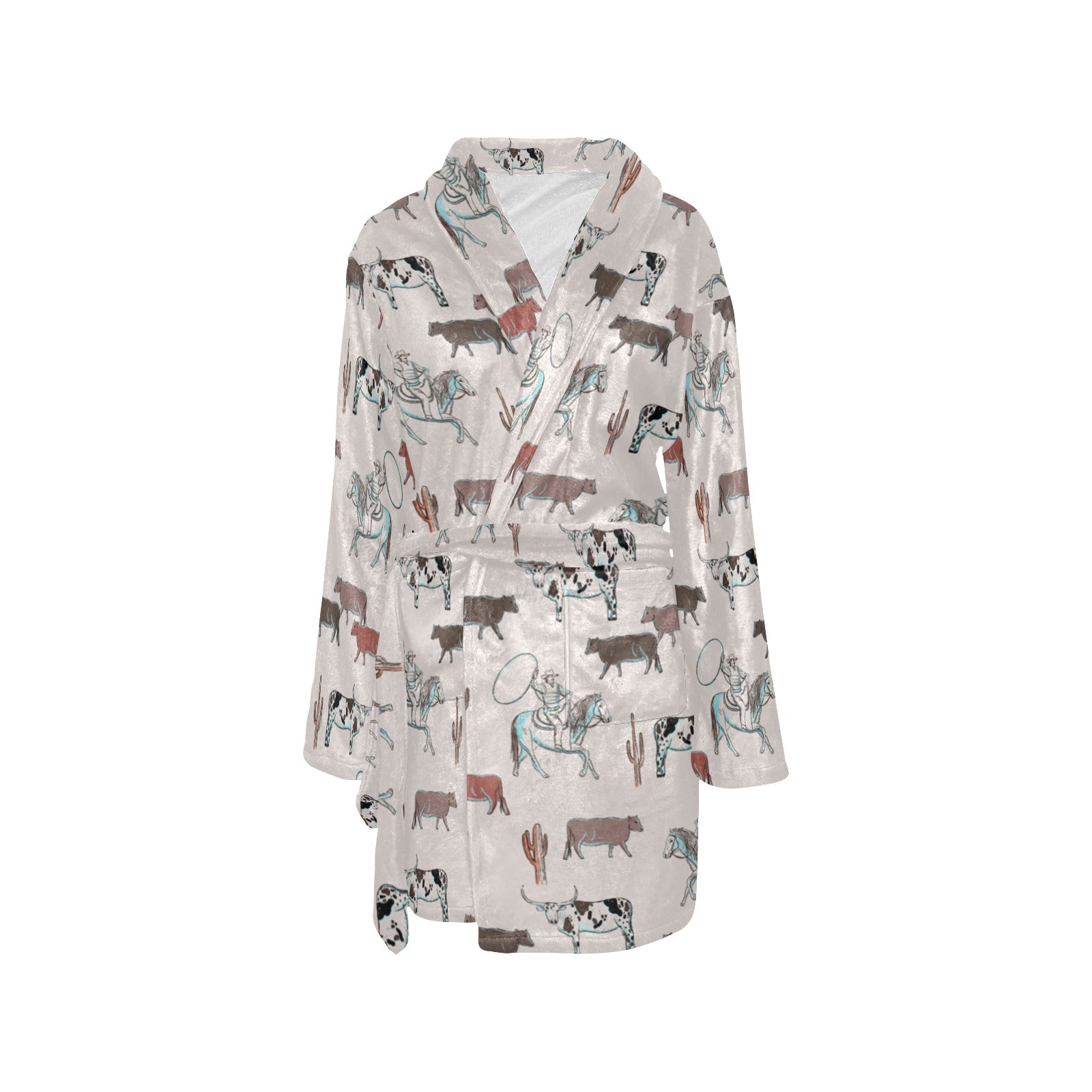 Baha Ranch Cattle Drive Women's Western Bath Robe