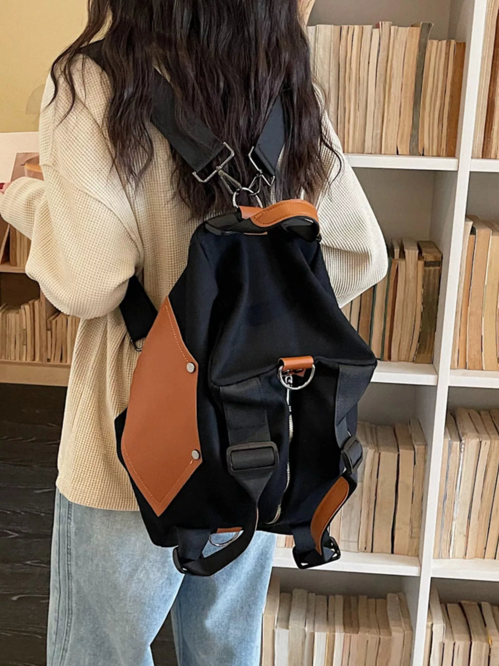 Contrast Color Crossbody Bag