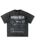 Men's Graphic Round Neck Short Sleeve T-Shirt
