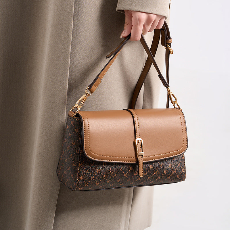 Adjustable Strap Flap Crossbody Bag