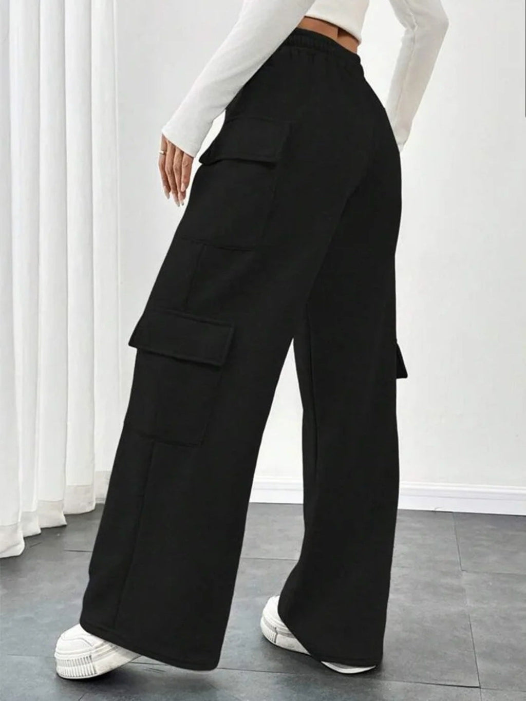 Casual Drawstring Loose Fit Pants