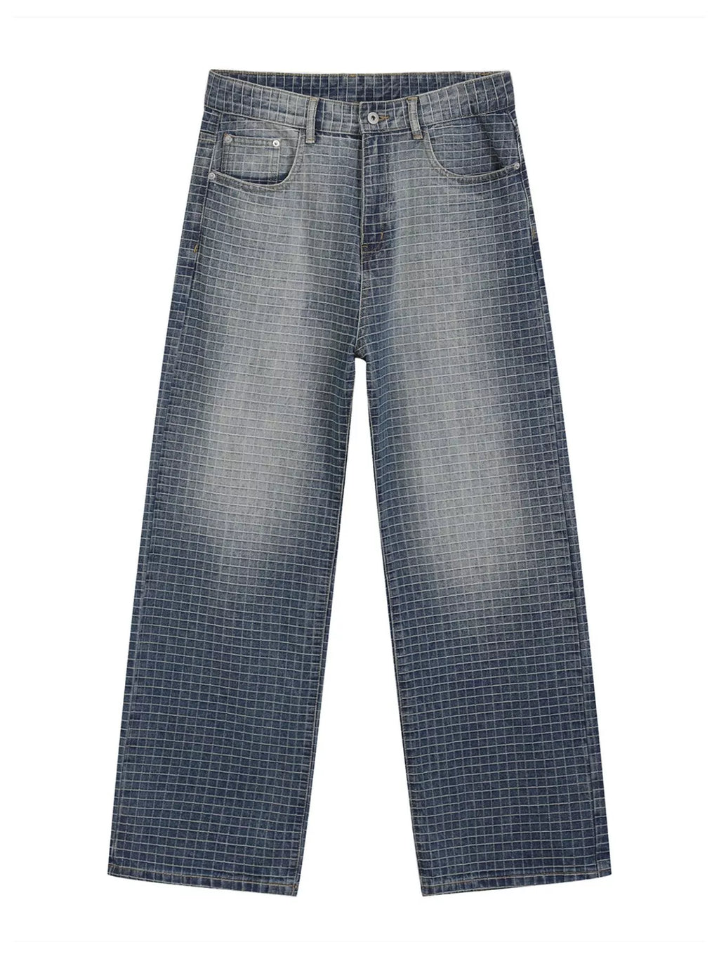 Men's Plaid Relaxed Fit Jeans