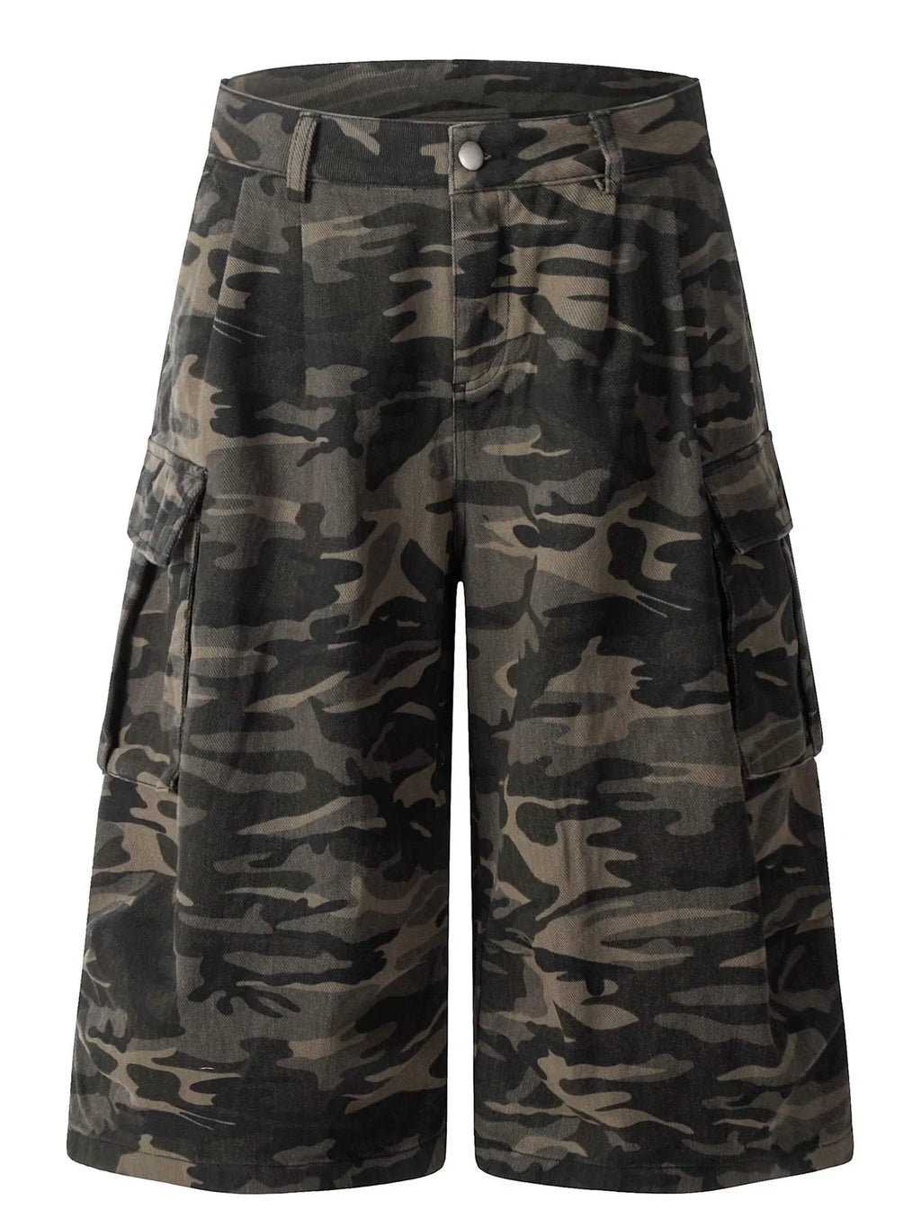 Men's Full Size Camouflage Cargo Denim Shorts Plus Size