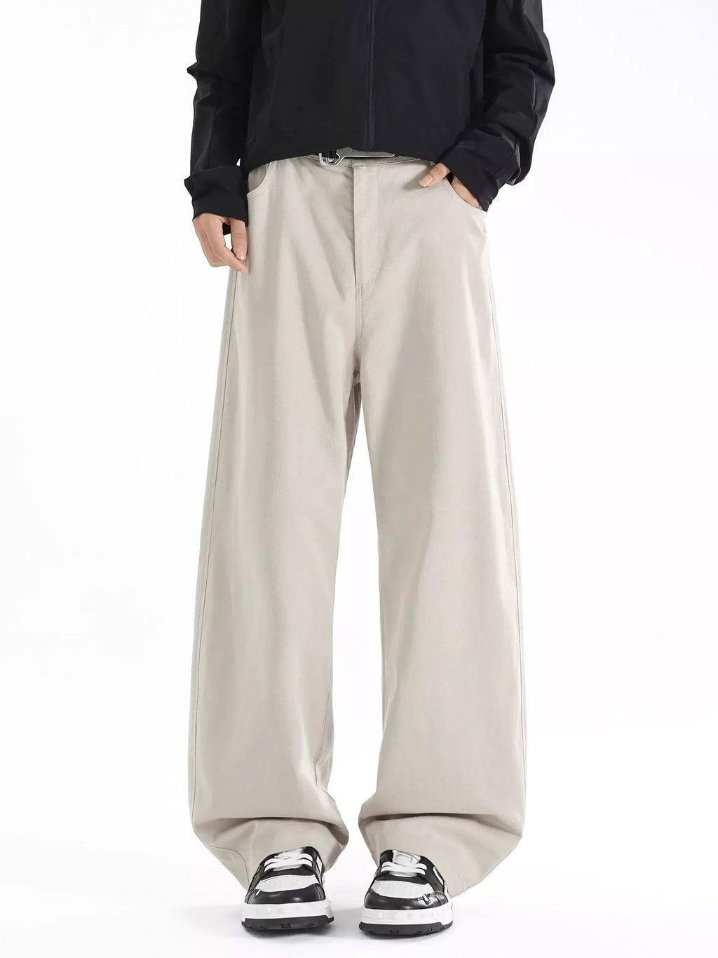Men's Plus Size Wide Leg Casual Pants