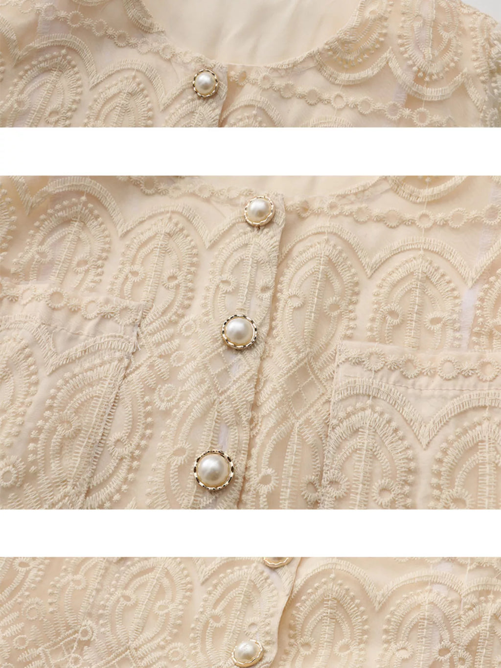 Embroidered Long Sleeve Top and Skirt Set