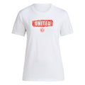 adidas Womens FC Short Sleeve Pre-Game T-Shirt White/Atlanta United Large