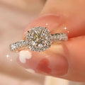 1 Carat 925 Sterling Silver Moissanite Ring