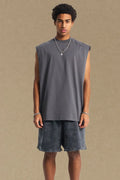 Men's Solid Color Round Neck Tank