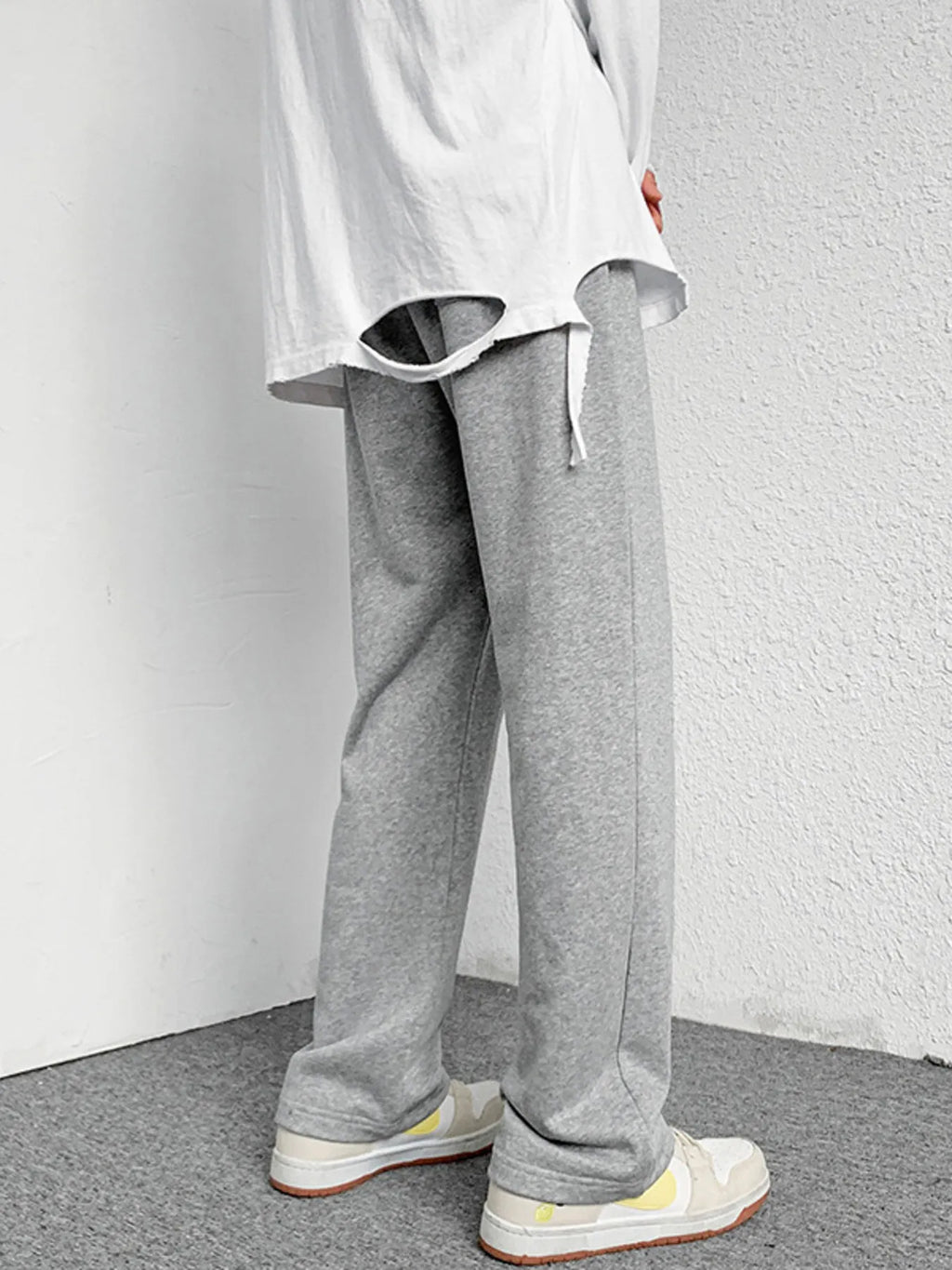 Men's Drawstring Wide Leg Pants
