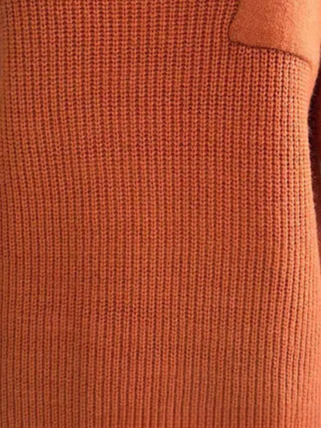 Pocket Detail Dropped Shoulder Sweater